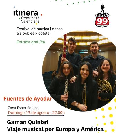 El Festival Itinera de música continua la seua programació estival en els municipis xicotets d’interior de la Comunitat Valenciana